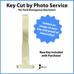-key Cut By Photo- Service Ford Remote Emergency Replacement 164-R8055. Fixed Price $49.95.