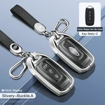 Aluminum Alloy Tpu Silvery Car Key Case Cover With Buckle Ford.. Fixed Price $23.99.