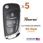 5 Xhorse Universal Wireless Flip Remote Key Style 3 Buttons XNDS00EN. Fixed Price $77.95.