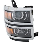 Right Projector Headlight For Chevrolet Silverado 1500 2014-2015 Ltz Black Capa. Fixed Price $357.46.