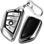 Qbuc Bmw Fob Cover With Leather Keychain,for 5 6 7 Series X1 X2.... Fixed Price $18.42.