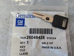 Nos Oem Gm 1986-1996 Cadillac Ignition Key Blank Vats New 26049425. Fixed Price $45.00.