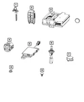 Genuine Mopar Integrated Key Fob Transmitter 68523814AA. Fixed Price $121.68.