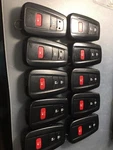 Lot Of TEN(10) Oem Toyota RAV4 3 Button Key Less Smart Fob Fcc Id: HYQ14FBC. Fixed Price $350.00.