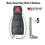 5PCS Fit For Mercedes Benz Smart Key Shell 4 Buttons Work Xhorse Cg. Fixed Price $22.95.