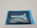 Lexus Flat Key Card - Emergency Use Included (code 47262) Sealed. Fixed Price $11.99.