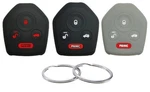 Reprotecting Silicone Rubber Key Fob Cover Black+grey,. Fixed Price $16.64.