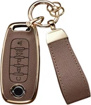 Nissan Key Fob Cover Leather Tpu 23-25 Rogue Sentra Kicks Pathfinder 5BTN Brown. Fixed Price $17.99.
