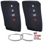 Reprotecting Silicone Rubber Key Fob Cover Compatible With Lexus (4 Black. Fixed Price $17.30.