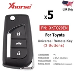 5X Xhorse XKTO20EN For Toyota Remote Key Flip 3 Button TOOL/VVDI2. Fixed Price $36.95.