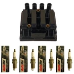 New Richporter Ignition Coil (1) + Autolite APP5224 Spark Plugs For Volkswagen. Fixed Price $67.01.