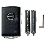 Original Perforated Leather Volvo Smart Key Fob Remote Uncut Blade YGOHUF8423. Fixed Price $119.99.