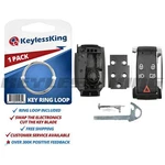 Chrome Fob Shell Pad Smart Case For Jaguar Keyless Remote KR55WK45694. Fixed Price $19.95.