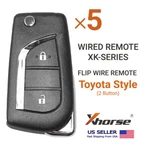 5X Xhorse Wire Flip Remote For Toyota Style 2 Buttons XKTO01EN. Fixed Price $56.75.