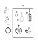 Genuine Mopar Blank With Transmitter Key 7MR44JXWCP. Fixed Price $205.87.