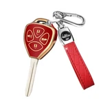 Qbuc For Toyota Fob Cover With Keychain,compatible 4 Buttons, Red. Fixed Price $22.30.