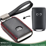 Vitodeco 4-BUTTON Leather Key Fob Case For 2019 2026 Mazda 3,CX-5,CX-50,CX-90. Fixed Price $15.99.