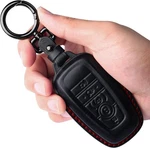Tukellen Ford Leather Key Fob Cover With 5 Buttons, Black (red Line). Fixed Price $39.99.