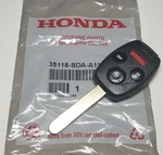 * Oem P/n 35118-SDA-A11 Key, Immobilizer & Transmitter (blank) Genuine Honda. Fixed Price $74.85.