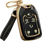 Lucrum Fob Cover For Gmc Sierra 1500 2021-24 Blue Gold Tpu Case & Keychain. Fixed Price $12.99.