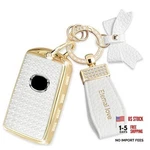 Fob Cover With Diamond Keychain, Car Shell For Women, Compatible Gold. Fixed Price $25.22.