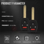 Remote Car Key Fob For Honda Civic 2006 2007 2008 2009 2010 2011 4 Buttons. Fixed Price $18.69.