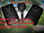 Oem Board Cadillac Cts Wagon Remote Fob Transmitter #1 Or #2 W/ Hatch & Chip Key. Fixed Price $49.95.