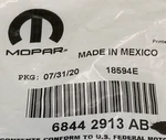 New Genuine Mopar 68442913AB Integrated Key Fob Transmitter 2019-2023 Ram 1500. Fixed Price $184.20.