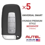 5X Autel Universal Smart For Hyundai Premium Style Button IKEYHY4TP. Fixed Price $121.75.
