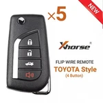 Xhorse XKTO12EN Toy.t STYLE(FLIP-4BTN) 2ND Generation Universal Wired Remote Key. Fixed Price $39.95.