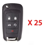 Aks Keys Replacement For Gm 2010-2021 Flip Fob 5B Fcc# OHT01060512 (25 Pack). Fixed Price $140.87.