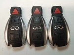 Lot Of 3 Oem Infiniti Key Fob Remotes IYZDC12K Buttons. Fixed Price $75.00.