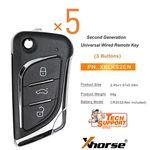 5 Xhorse XKLKS2EN Universal Wired Remote Key For Lei.kss Style 3 Buttons Vvdi. Fixed Price $43.95.