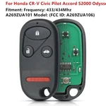 For Honda Cr-v Civic Pilot Accord S2000 Odyssey A269ZUA101/106 Remote Car Key. Fixed Price $14.39.