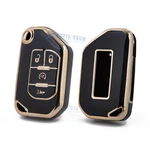 Black Tpu Full Cover Folding Key Holder For Jeep Wrangler Rubicon Jlu. Fixed Price $15.99.