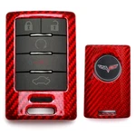 Real Gloss Red Carbon Fiber Key Fob Shell Cover For Chevy 2014-2019 C7 Corvette. Fixed Price $42.09.