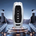 Silver Luminous Smart Key Fob Skin Chain For Nissan Kicks Rogue Versa 2023-2025. Fixed Price $24.49.