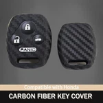 1X Carbon Fiber Soft Silicone Smart Key Fob Case For Honda Accord Civic Crv. Fixed Price $12.99.