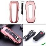 Pink Aluminum Alloy Smart Key Cover Fob For Porsche 2018+ Cayenne 2017+ Panamera. Fixed Price $16.98.