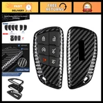 Carbon Fiber Key Fob Cover For Gmc Sierra Yukon Silverado Tahoe 2021-2026, Black. Fixed Price $60.99.
