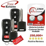 2 New Keyless Entry Remote Fob & Chip Transponder Ignition Car For Nissan. Fixed Price $14.95.