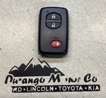 Toyota 2010-2012 4RUNNER Remote Smart Key Fob Prox HYQ14AEM 899040R060. Fixed Price $94.88.