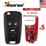 5X Xhorse XKBU21EN Universal Remote Key 4 Buttons For Buick Vvdi Tool. Fixed Price $39.95.