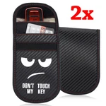 2PCS Remote Key Fob Faraday Ring Rfid Blocking Pouch Cage Signal Blocker Case. Fixed Price $11.58.