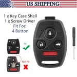 For Honda Accord Sedan Civic Pilot Remote Key Fob Uncut Shell Case 4 Buttons. Fixed Price $10.59.