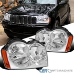 Fits 2005-2007 Jeep Grand Cherokee Headlights Lamps L+r Pair Assembly 05-07. Fixed Price $82.95.