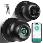 Multifunction Keyless Entry Smart Door Knob Lock Silent Fingerprint Auto App. Fixed Price $39.99.