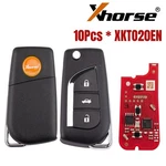 Xhorse XKTO20EN Vvdi Universal Wire Remote Key For Toyota Flip Type 3 Buttons. Fixed Price $36.95.