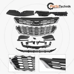 For Cruze 2016-2018 Front Bumper Radiator Cover Chrome Grille Mesh Kit 11PCS Set. Fixed Price $120.98.