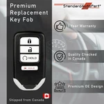 Proximity Smart Key For Honda Ridgeline 2017 2018 2019 A2C97488400 72147-T6Z-A11. Fixed Price $57.04.